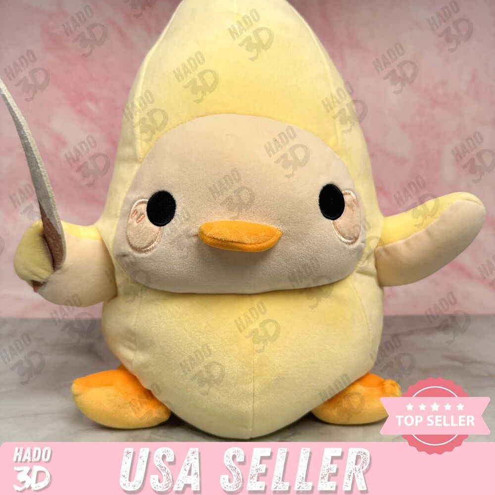 Banana Duck with Knife Figure 14" (Honeymaru, Round 1 Exclusive) Plush Chicken